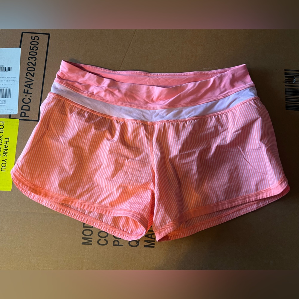 NWOT Speed up high rise lined shorts